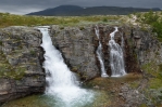 Vodopád Storulfossen na říčce Store Ula, národní park Rondane, Norsko