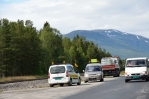 Oprava silnice v Norsku