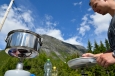 Norsko, odpočívadlo u silnice mezi Åndalsnes a Valldalem