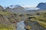 Řeka Fremri-Emstruá a Mýrdalsjökull, z něhož teče