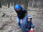 Stoupání na Sedlo nezvládám. Tohle je poslední foto, po kterém mě půl hodiny nikdo neuvidí. Zůstanu beznadějně vzadu.