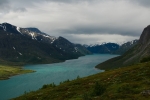 Jezero Gjende, Jotunheimen, Norsko