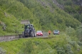 Silnice okolo jezera Valldalsvatnet, Norsko