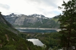 Jezírko Vetlavatnet a jezero Ringedalsvatnet, Norsko