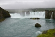 Goðafoss podruhé. Tentokrát jsme k němu přijeli autem.