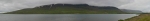 Stolové hory vystupující nad fjord Eyjafjörður 