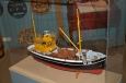 Model rybářské lodi v muzeu