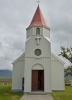 Kostelík u trávové farmy Glaumbær
