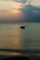 Pobřeží Baltu ve vesnici Stillinge Strand, ostrov Sjælland, Dánsko