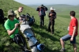 U vrcholu Nalsar (3177 m) v pohoří Geghamy, Arménie