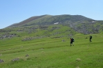 U vrcholu Aždahak (3597 m) v pohoří Geghamy, Arménie