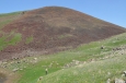 U vrcholu Učtepe (3307 m) v pohoří Geghamy, Arménie