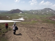 Výstup na vrchol Aždahak (3597 m) v pohoří Geghamy, Arménie