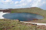 Na vrcholu Aždahak (3597 m) v pohoří Geghamy, Arménie