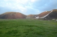 U vrcholu Učtepe (3307 m) v pohoří Geghamy, Arménie