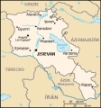 Mapka Arménie - volné dílo převzaté z https://commons.wikimedia.org/wiki/File:Am-map_-_2.png