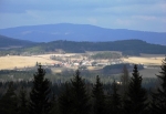 Bohdalovice a vzdálená Kleť.