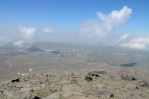 Výhled ze západního vrcholu Aragatsu (cca 4000 m), Arménie