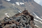 Výhled ze západního vrcholu Aragatsu (cca 4000 m), Arménie