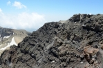 Výhled ze západního vrcholu Aragatsu (cca 4000 m), Arménie