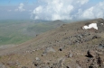 Výhled ze západního vrcholu Aragatsu (cca 4000 m), Arménie