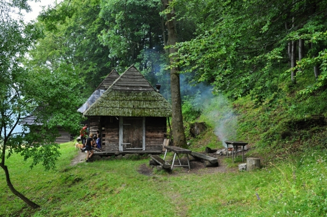 Podšíp. Idylické místo na polaně s dalekými výhledy.