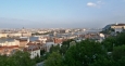Panorama Budapeště z Budínu na Pešť