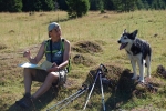 Náš průvodce to zde dobře zná. Dokonce nás tahal do kempu Glavoi zkratkou, což mu však neprošlo. Musel sd přidat k nám a jít přes kopec.