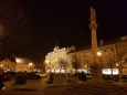 Morový Mariánský sloup pochází z r. 1673 a jeho autorem je raně barokní sochař Jan Jiří Bendl. Na sloupu je zobrazena socha Panny Marie, prostovlasé dívky s rukama na prsou, stojící na hadovi, symbolu hříchu.