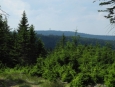 Výhled k vrcholu Praha, k němuž se budeme postupně přibližovat.