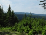 Výhled k vrcholu Praha, k němuž se budeme postupně přibližovat.