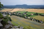 Papstdorf a vzdálený Zschirnstein