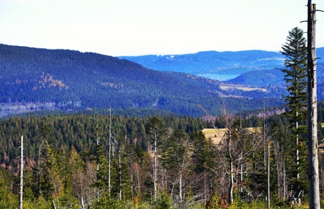 Vzdálený hrad Kašperk.