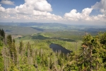 Plešné jezero z Plechého (Šumava).