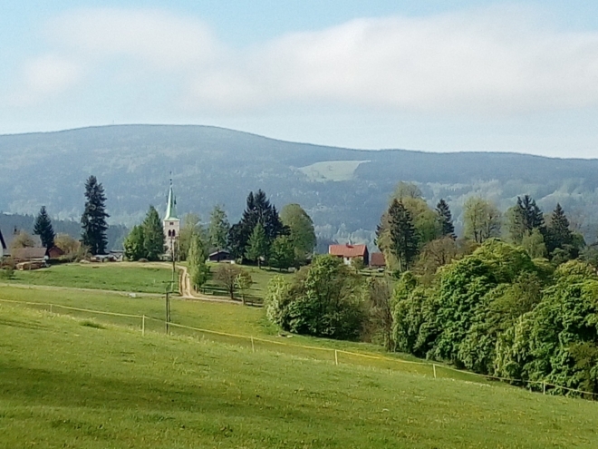 Kašperské Hory na obzoru