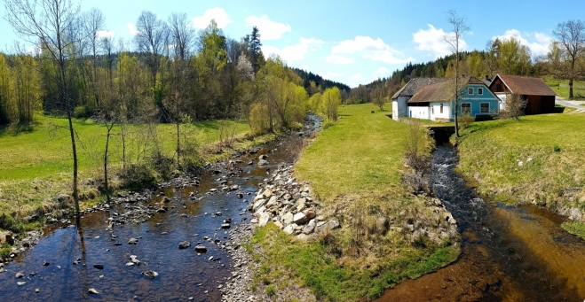 Zábrdský mlýn na Blanici.