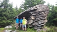 Skála na vrcholu Maruša (1043 m n.m.) - vedlejší vrcholy. 