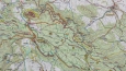 Mapa Stolových hor. 