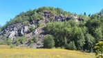Vrch Špičák (841 m n. m.). 