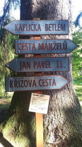 Rozcestník v Rokoli.