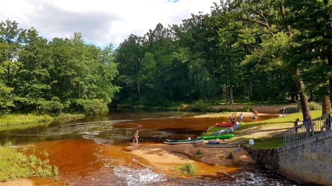 Rozvodí Staré a Nové řeky (Lužnice). 