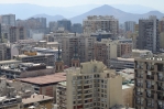 Výhled z Cerro Santa Lucía, Santiago