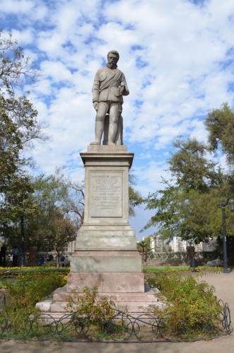 Pedro de Valdivia, první chilský vládce a zakladatel Santiaga (1541)