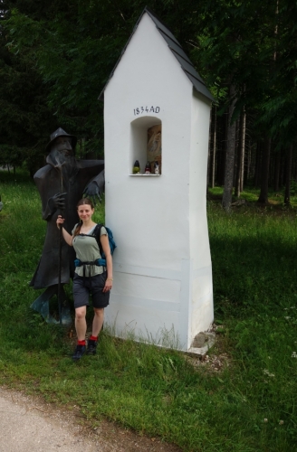 Sloupová kaplička v Chaloupkách z roku 1834.
