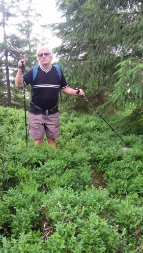Na vrcholu Špičáku ( 1001 m n. m.). 