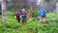 V nejvyšším bodu Spáleného vrchu-SV (1 313 m n. m.). 