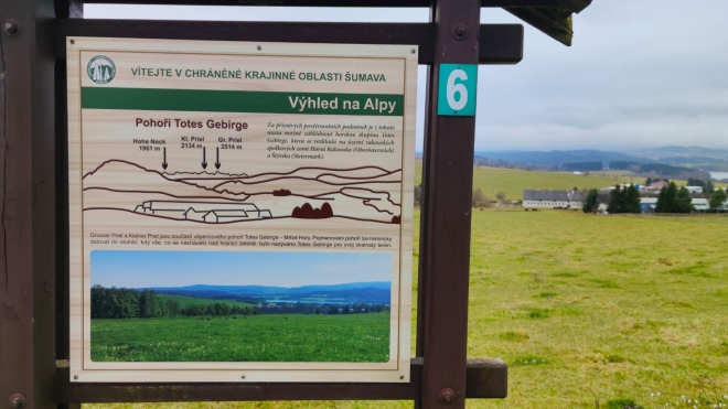 Pohled na Grosser Priell nám byl v pošmourném podaří odepřen. 