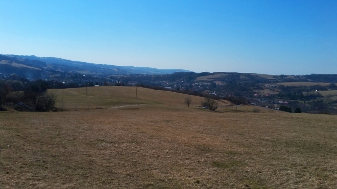 Pohled ze Šibeničního vrchu na město Vizovice.