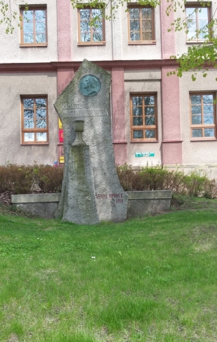 Socha Mistra Jana Husa v Lipnici. 