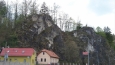 Šeptouchovská skála v Ledči nad Sázavou. 